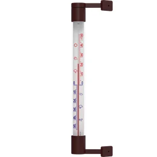Θερμόμετρο εξωτερικού χώρου καφέ (-50°C έως +50°C) 22 cm
