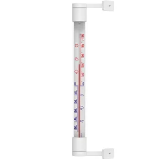 Λευκό εξωτερικό θερμόμετρο (-50°C έως +50°C) 22 cm