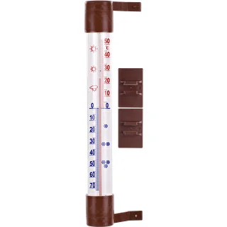 Θερμόμετρο εξωτερικού χώρου καφέ (-60°C έως +50°C) 23cm