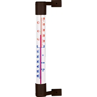 Εξωτερικό θερμόμετρο καφέ (-50°C έως +50°C) 18 cm