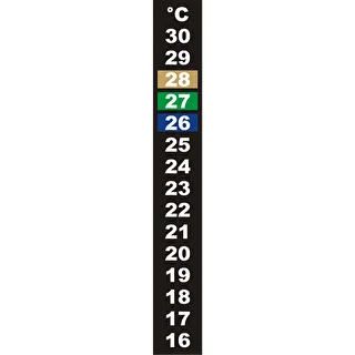 Θερμόμετρο υγρών κρυστάλλων (+16°C έως +30°C) 13cm