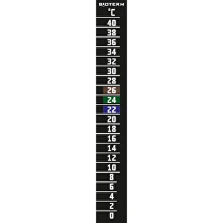 Θερμόμετρο υγρών κρυστάλλων (0°C έως +40°C) 15 cm