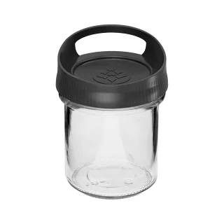 Γυάλινο δοχείο 350 ml, με βιδωτό καπάκι για κρέμασμα