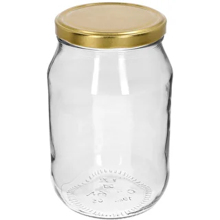 Βάζο TO 1,7 L με χρυσό καπάκι fi 100/6, 1 τεμ.