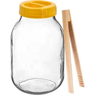 Βάζο twist-off 3 L, λαβίδα και καπάκι από πλαστικό fi 100, με χερούλι