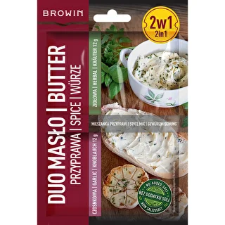 Duo Masło - καρύκευμα σκόρδου και βοτάνων 2 σε 1, 2 x 12g