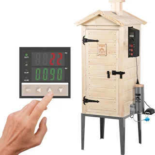 Ξύλινο καπνιστήριο κήπου 200 L – dragON Wood 100E με ηλεκτρική μονάδα θέρμανσης και ελεγκτή