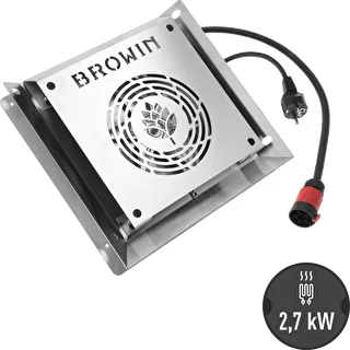 Θερμαντική μονάδα με ανεμιστήρα, 2,7 kW - για καπνιστήρια κήπου