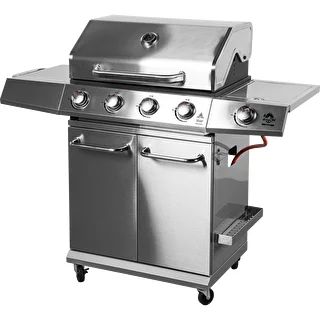 Ψησταριά αερίου dragON BBQ201, 18,8 kW, ασημί
