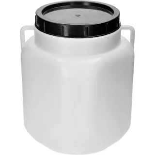 Τετράγωνο βαρέλι 30 L, λευκό, με χερούλια, Sterk