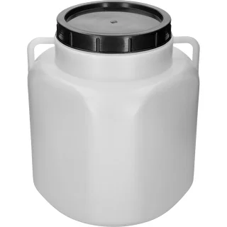 Τετράγωνο βαρέλι 40 L, λευκό, με χειρολαβές, Sterk