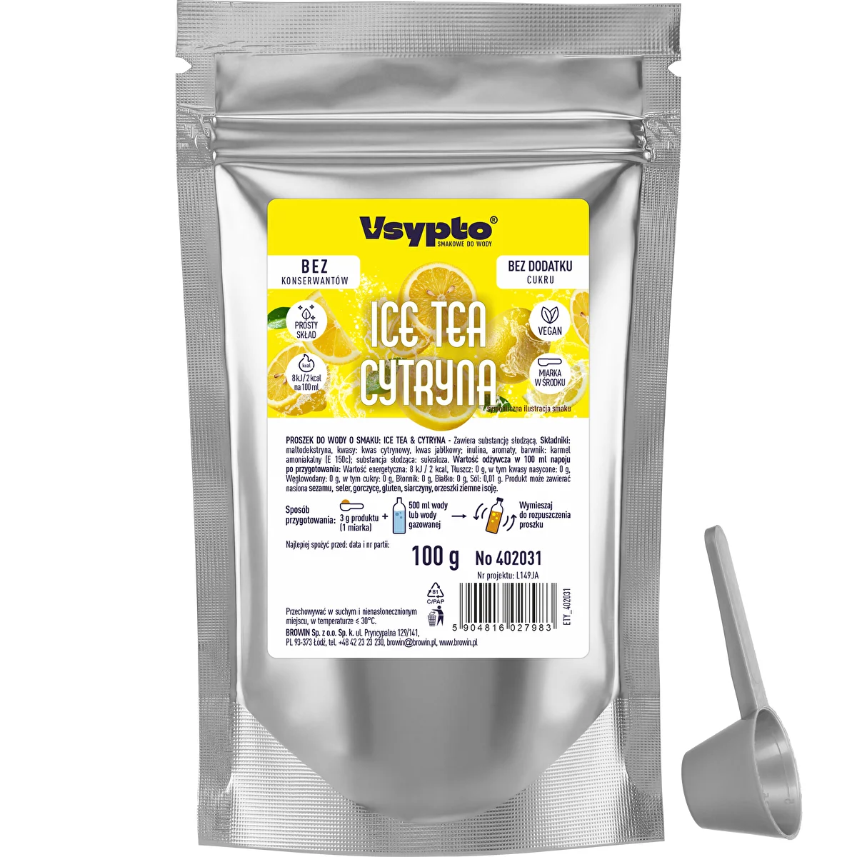 VSYPTO με γεύση Ice Tea Λεμόνι, 100g