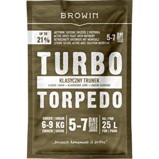 Ζύμες απόσταξης Turbo Torpedo 5–7 ημέρες 21% 100 g