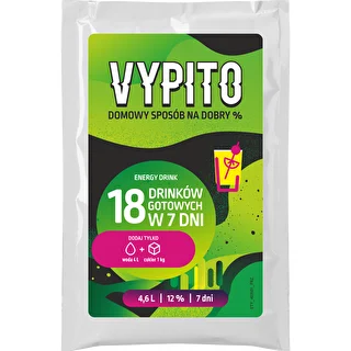 VYPITO 12%, φακελάκι για 18 κοκτέιλ - Ενεργειακό ποτό, 126 g