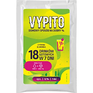 VYPITO 12%, φακελάκι για 18 κοκτέιλ - Λεμόνι & λάιμ, 126 g