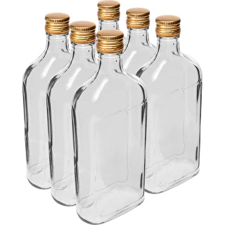 Μπουκάλι τύπου φλασκί 500 ml με βιδωτό πώμα, 6 τεμ.