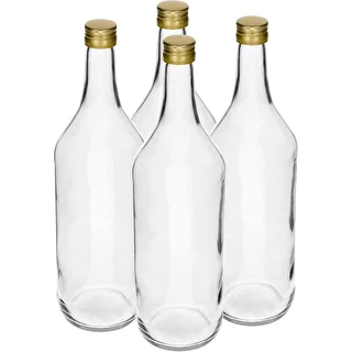 Μπουκάλι 1 L επιτραπέζιο με βιδωτό καπάκι fi28 - 4 τεμ.