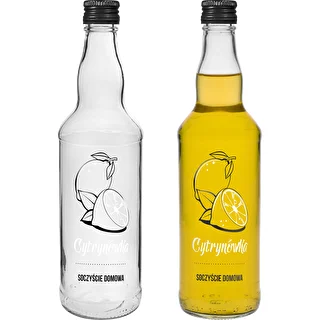 Μπουκάλι 500 ml με βιδωτό πώμα, με εκτύπωση «Cytrynówka», 1 τεμ.