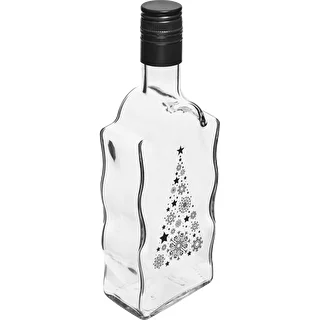 Φιάλη Klasztorna 500 ml με βιδωτό καπάκι, εκτύπωση «Έλατο», 1 τεμ.