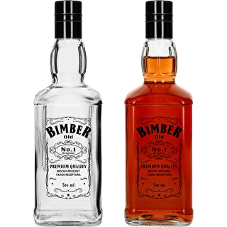 Φιάλη Daniels 500 ml με βιδωτό καπάκι, εκτύπωση «Bimber OLD», 1 τεμ.