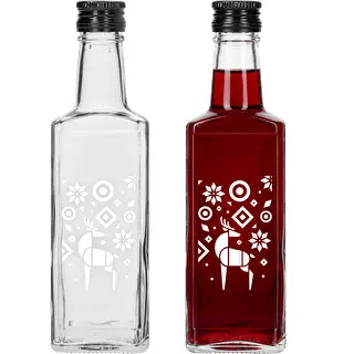 Μπουκάλι Συνταγή, 250 ml με βιδωτό καπάκι - Χριστουγεννιάτικος Τάρανδος – photo 2