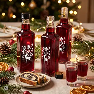 Μπουκάλι Συνταγή, 250 ml με βιδωτό καπάκι - Χριστουγεννιάτικος Τάρανδος – photo 6