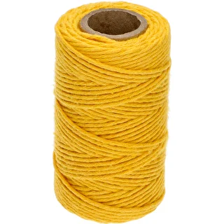 Βαμβακερός σπάγγος κίτρινος 2 mm/55 m/100 g