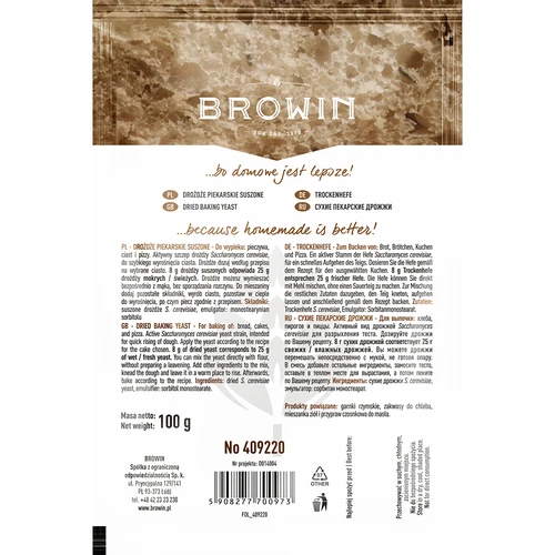 Ξηρή μαγιά αρτοποιίας, 100 g - 2