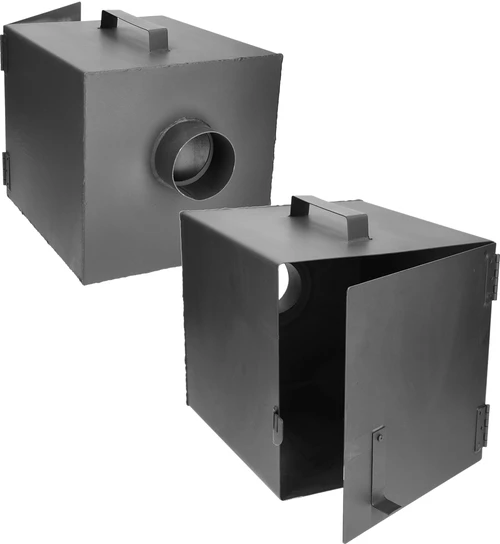 Ξύλινο καπνιστήριο 100 cm, με εστία - 6