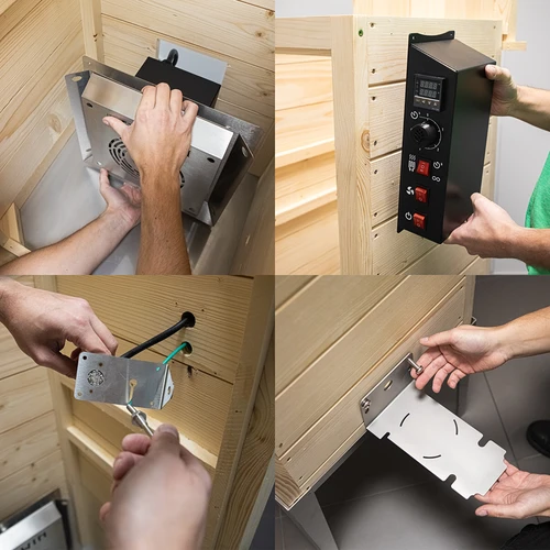 Ξύλινο καπνιστήριο κήπου 200 L – dragON Wood 100E με ηλεκτρική θερμαντική μονάδα και ελεγκτή - 12