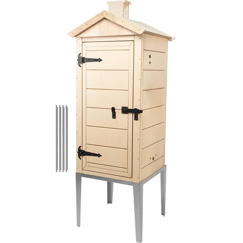 Θάλαμος καπνίσματος από πιστοποιημένο κόντρα πλακέ, 200L, με ανοξείδωτη βάση