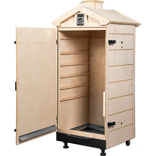 Θάλαμος καπνιστηρίου από πιστοποιημένο κόντρα πλακέ, χωρίς σκελετό 200L, με ροδάκια - 2