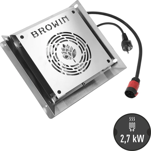 Θερμαντική μονάδα με ανεμιστήρα, 2,7 kW - για καπνιστήρια κήπου