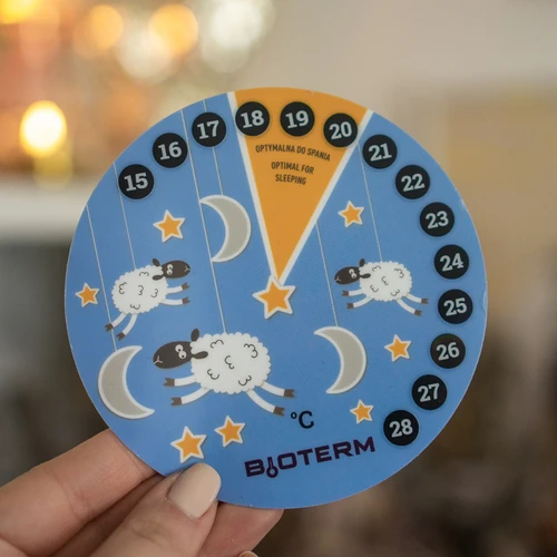 Θερμόμετρο δωματίου, υγρών κρυστάλλων, παιδικό Ø 11cm - 3