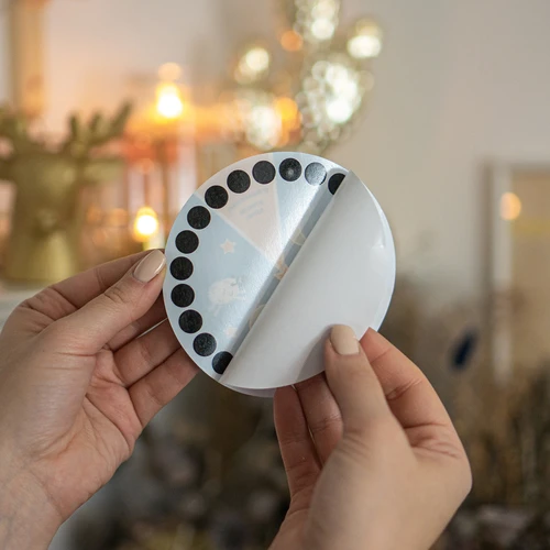 Θερμόμετρο δωματίου, υγρών κρυστάλλων, παιδικό Ø 11cm - 4