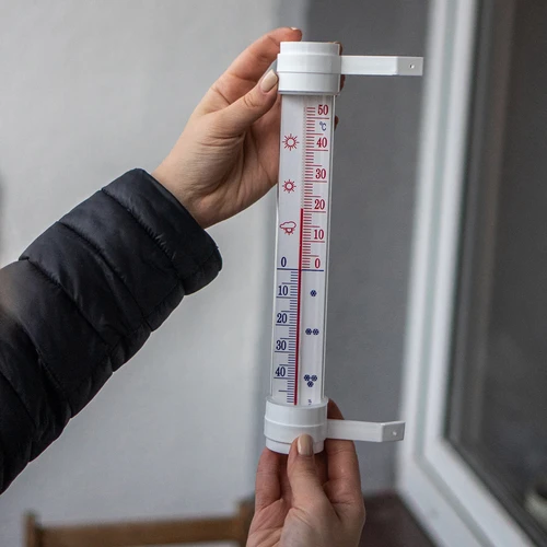 Θερμόμετρο εξωτερικού χώρου (-50°C έως +50°C) 23 cm, μίξ, πολωνικής παραγωγής - 3