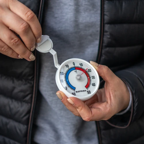 Θερμόμετρο γενικής χρήσης, αυτοκόλλητο (-50°C έως +50°C) Ø 7,2 cm - 4