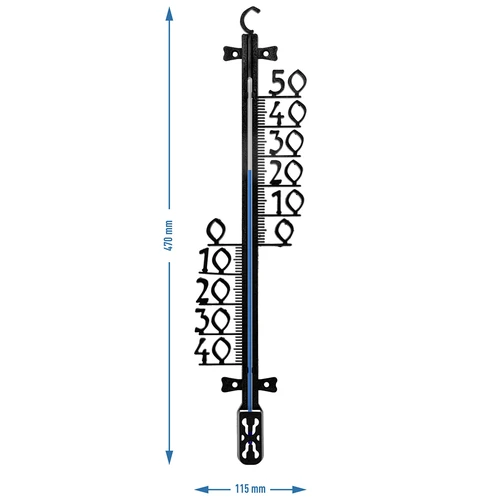 Θερμόμετρο κήπου (-40 έως +50°C), 47 cm - 3