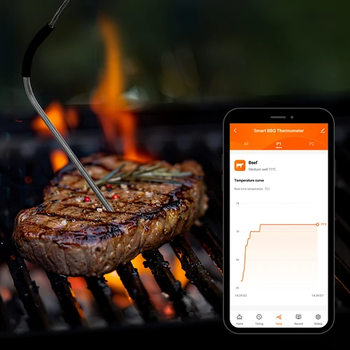 Θερμόμετρο κουζίνας με Bluetooth, 2 αισθητήρες - 13