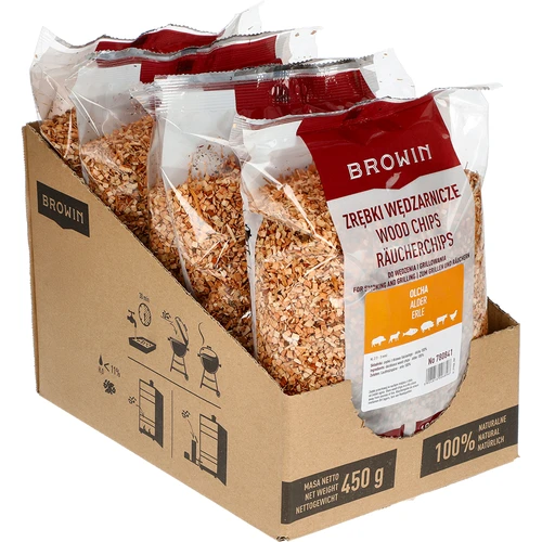 Θρύμματα ξύλου για κάπνισμα (100% σκλήθρα) κλάση 2 - 450g X5