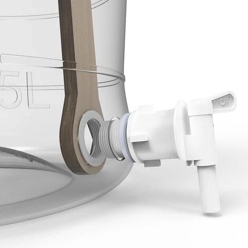 Άθραυστη νταμιτζάνα 25 L με λαβή και βρυσάκι - 5