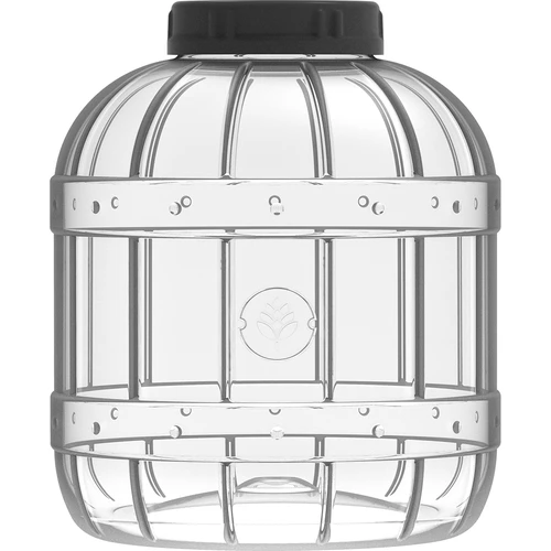 Άθραυστο, πολυλειτουργικό βάζο με μαύρο καπάκι, 3 L - 3