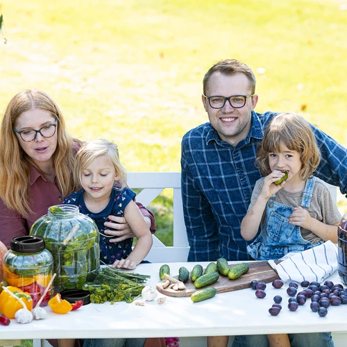 Άθραυστο, πολυλειτουργικό βάζο με μαύρο καπάκι, 3 L - 6
