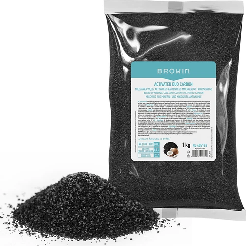 Activated Duo Carbon - μείγμα ενεργού άνθρακα από λιθάνθρακα (ορυκτό) και καρύδα, 1 kg, για έως 60 L - 2