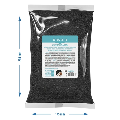 Activated Duo Carbon - μείγμα ενεργού άνθρακα από λιθάνθρακα (ορυκτό) και καρύδα, 1 kg, για έως 60 L - 7