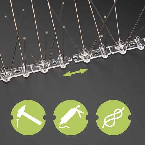 Ακίδες για πουλιά, σε πλαστική λωρίδα, 10 τεμ. - 7