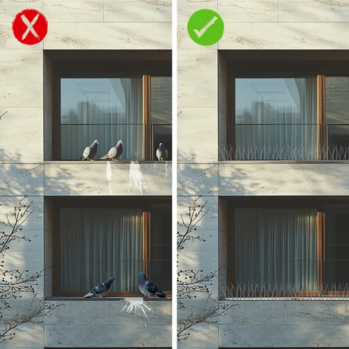 Ακίδες για πτηνά, σε μεταλλική λωρίδα, 10 τεμ. - 8