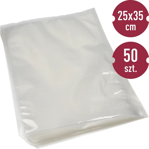 Ανάγλυφες σακούλες για συσκευή σφράγισης κενού 25 x 35 cm, 50 τεμ.