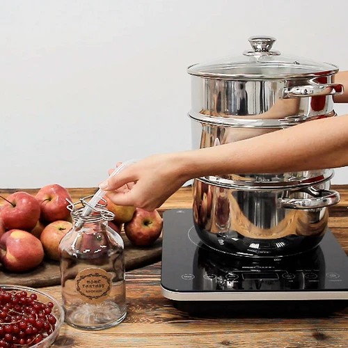 Ανοξείδωτος ατμοχυμωτής με ατμομάγειρα  5 L - 14