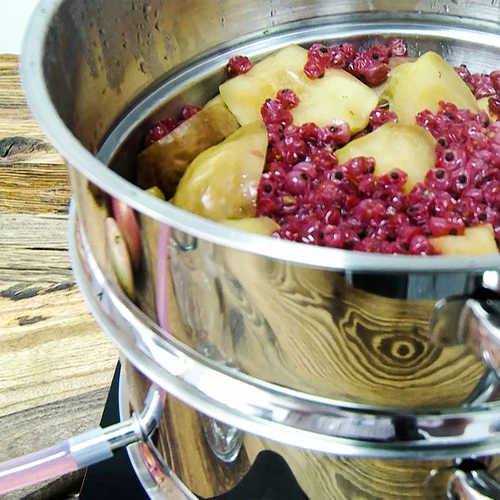 Ανοξείδωτος ατμοχυμωτής με ατμομάγειρα  5 L - 17